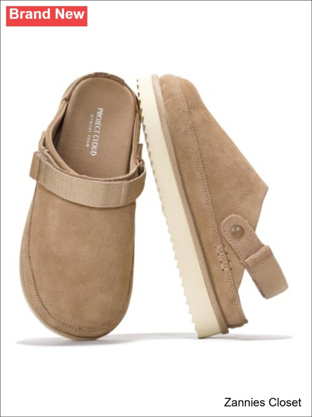 ✨ Project Cloud Genuine Leather Platform Mule Clogs Women Fall Shoes